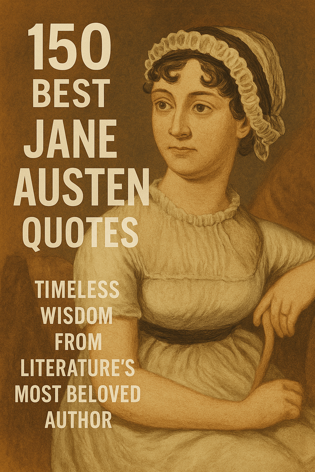 An oil painting of Jane Austen