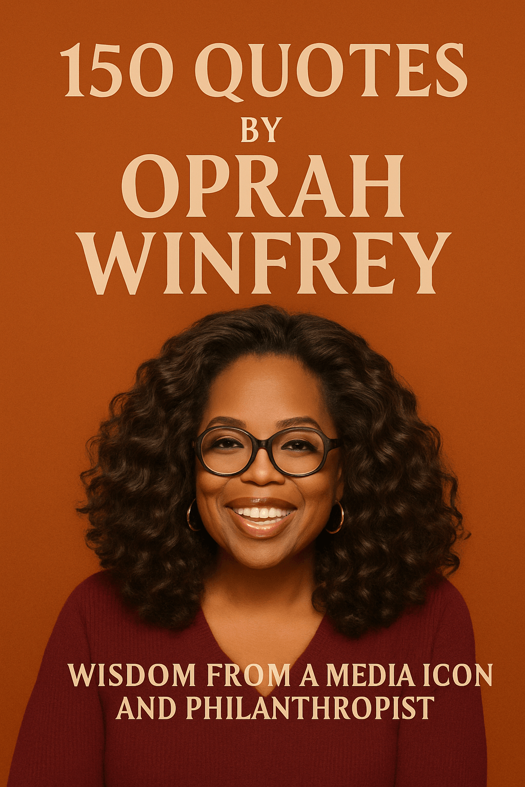 A book cover featuring Oprah Winfrey