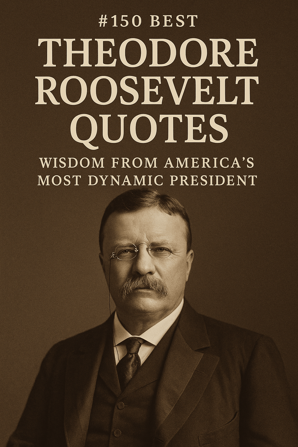 An oil painting of Theodore Roosevelt on a book cover