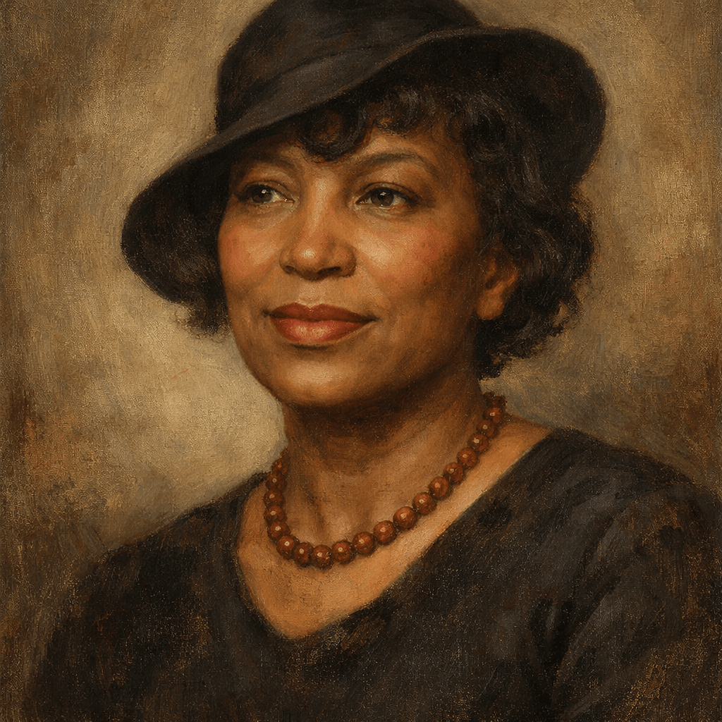 An oil painting of Zora Neale Hurston